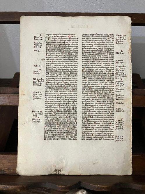Nicolaus De Lyra Niccolò Di Lira - Incunabolo Bibbia Latina, Antiek en Kunst, Antiek | Boeken en Bijbels