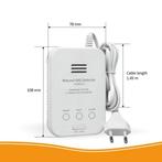 ELRO FG4000P Gasmelder - 230v - Detectie van methaangas, Doe-het-zelf en Verbouw, Alarmsystemen, Ophalen of Verzenden, Zo goed als nieuw