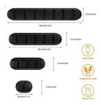 Siliconen Kabelorganizer Clips met Zelfklevende Houder, Computers en Software, Pc- en Netwerkkabels, Verzenden, Nieuw