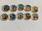 Europa. 2 Euro ND (10 monnaies avec sticker couleur) (Zonder, Postzegels en Munten