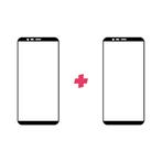 DuoPack: OnePlus 5T screenprotector gehard glas Edge to Edge, Nieuw, Bescherming