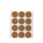 Inofix Zelfklevende Vilt Ø22mm - Rond - Bruin - 12 stuks, Huis en Inrichting, Verzenden, Nieuw