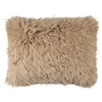 kussen teddy langhaar pluk cognac 35x45cm, Verzenden, Nieuw