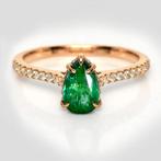 Zonder Minimumprijs - Ring - 14 karaat Roségoud, IGI 1.01 ct, Sieraden, Tassen en Uiterlijk, Ringen, Nieuw