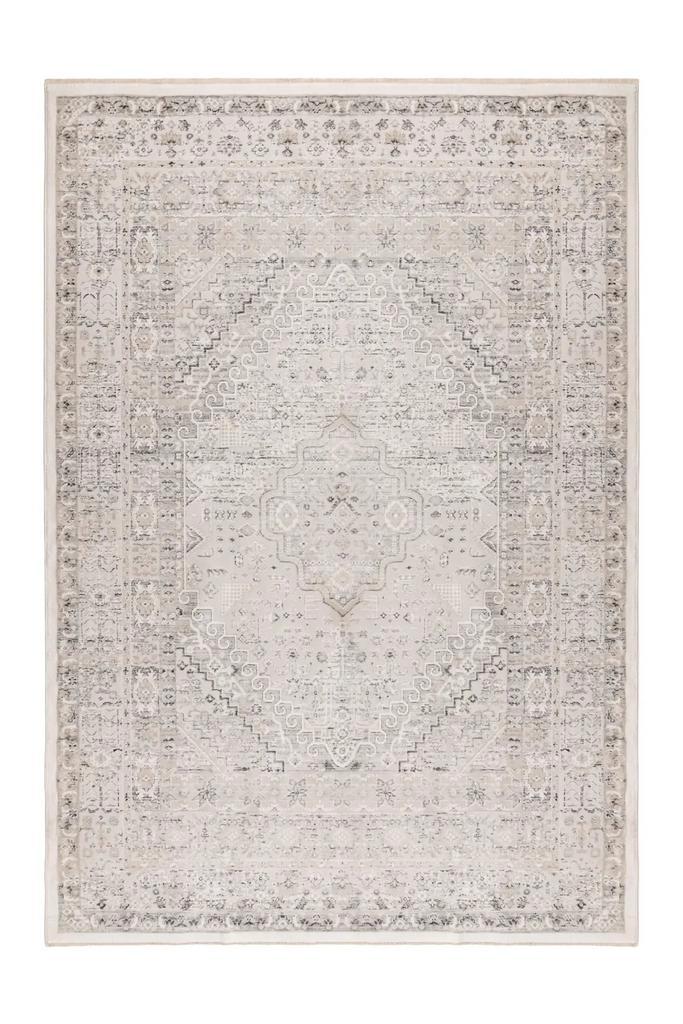 Vintage Vloerkleed | Vista | Medaillon | Zilver | 80x150 cm, Huis en Inrichting, Stoffering | Tapijten en Kleden, Verzenden