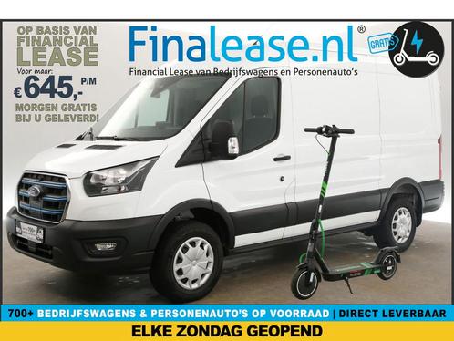Ford e-Transit 390 68 kWh L2H2 C-Rijbewijs E-step €645pm, Auto's, Bestelauto's, Lease, Automaat, Elektrisch, Ford, Wit, Verzenden