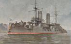 MILITAIR - No. 157. Russisch Slagschip Sslawa. 1903, Verzamelen, Verzenden, Gelopen