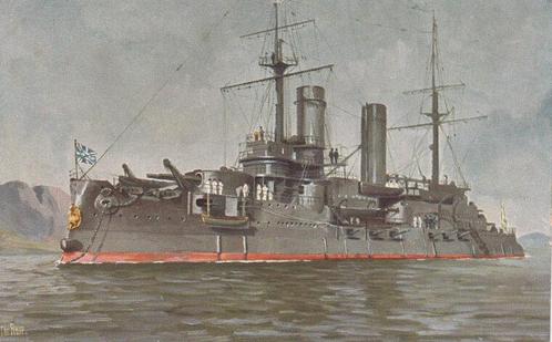 MILITAIR - No. 157. Russisch Slagschip Sslawa. 1903, Verzamelen, Ansichtkaarten | Nederland, Verzenden