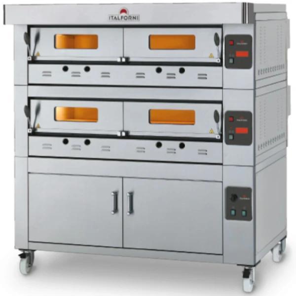 Modulaire Pizzaoven | ECO-GAS | Gas | 12x Ø30cm / Bakkamer |, Zakelijke goederen, Horeca | Keukenapparatuur, Nieuw in verpakking