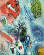 Marc Chagall (after) - Clown au buisson, Le cirque dans le, Antiek en Kunst