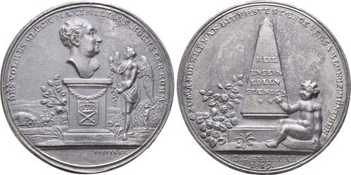 Bleimedaille ( spaeteres Galvano !! ) 1819 Bayern: Maximi..., Postzegels en Munten, Penningen en Medailles, Verzenden