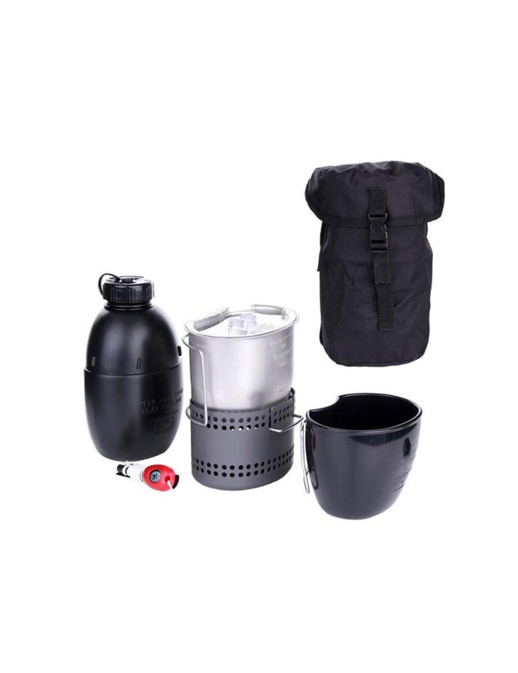 Bushcraft kooksysteem Dragon met waterfles Multi-fuel - Z..., Caravans en Kamperen, Kampeeraccessoires, Nieuw, Verzenden