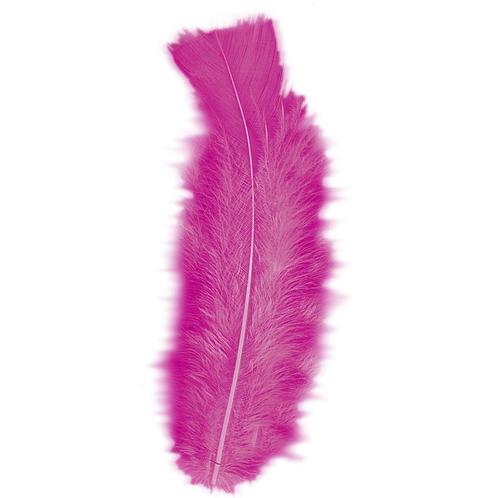 50x Gekleurde knutsel hobby veren roze 17 cm - Decoratie v.., Hobby en Vrije tijd, Feestartikelen, Ophalen of Verzenden