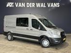Ford Transit 2.0 TDCI 131pk L3H2 Dubbele Cabine Euro6 Airco, Auto's, Nieuw, Ford, Zilver of Grijs, Handgeschakeld