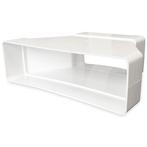 Kunststof rechthoekig verloop 204 x 60mm naar 120 x 60mm, Doe-het-zelf en Verbouw, Verzenden, Nieuw