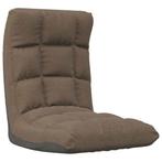 Vloerstoel Taupe Inklapbaar | Retourdeal | 35% Korting, Huis en Inrichting, Stoelen, Ophalen of Verzenden, Nieuw, Bruin