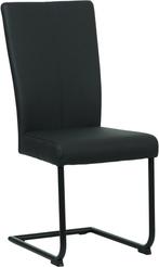 Direct meenemen | Zwarte leren eetkamerstoel | zwart leer |, Huis en Inrichting, Stoelen, Overige kleuren, Nieuw, Leer, Ophalen of Verzenden