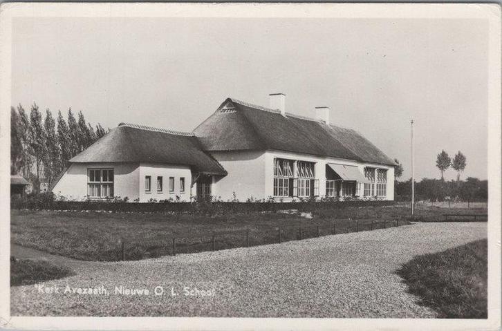 KERK AVEZAATH - Nieuwe O. L. School, Verzamelen, Ansichtkaarten | Nederland, Verzenden