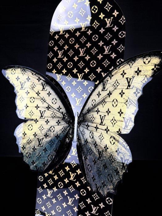 Mike Blackarts - Golden Wings – LV Luxury Skateboard, Antiek en Kunst, Kunst | Schilderijen | Modern