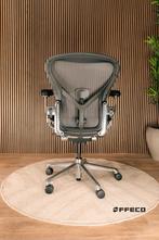 Herman Miller Aeron Remastered Met Polished Afwerking, Verzenden, Zwart, Zo goed als nieuw, Bureaustoel