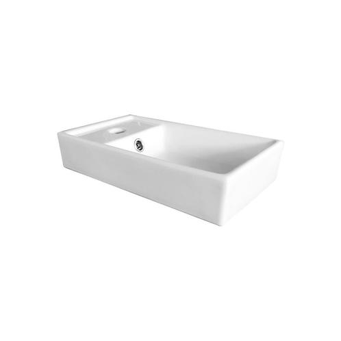 Fontein Sanilux 40x22x8 cm Keramiek Wit (1 kraangat), Doe-het-zelf en Verbouw, Sanitair, Overige typen, Nieuw, Ophalen of Verzenden