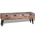 vidaXL Tv-meubel met vier lades gerecycled teak, 100 tot 150 cm, Verzenden, Nieuw, Minder dan 100 cm