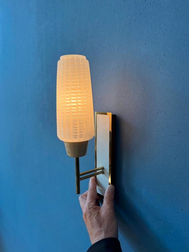 Mid Century Sconce - Glass Wall Lamp - Scandinavian Light, Huis en Inrichting, Lampen | Wandlampen, Ophalen of Verzenden