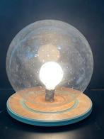 Lamp - Glas, Hout - Sferen van de sfeer, Antiek en Kunst