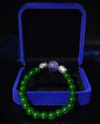 Exclusief model prachtige smaragd met amethist en twee