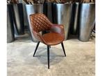 Veiling - Armstoel Alvera (set van 8) Kunstleder - Bruin, Huis en Inrichting, Stoelen, Nieuw