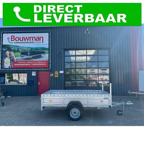 VDM Enkelas Aluminium bakwagen 258x130 750Kg, Auto diversen, Aanhangwagen-onderdelen, Verzenden