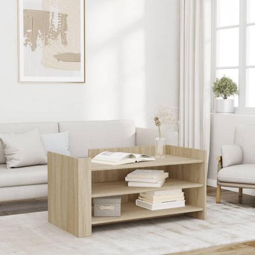 vidaXL Salontafel 100x50x50 cm bewerkt hout sonoma, Huis en Inrichting, Tafels | Salontafels, 100 tot 150 cm, Nieuw, Overige houtsoorten