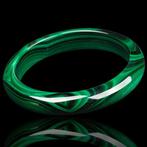 Bangle armband in natuurlijke malachiet – Groene harmonie, Verzamelen, Mineralen en Fossielen