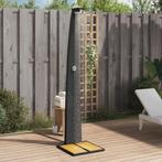 vidaXL Buitendouche 55x60x224 cm poly rattan en acaciahout, Verzenden, Nieuw