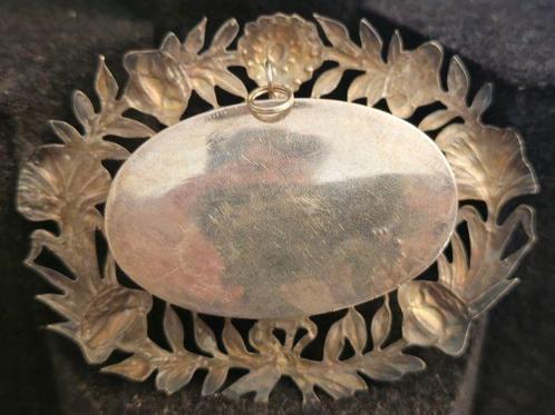 Reliekhouder - Glas, Textiel, Zilver - Begin 20e eeuw - Sint, Antiek en Kunst, Kunst | Niet-Westerse kunst