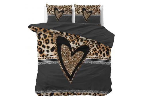 Sleeptime Panther Love Heart Bruin, Huis en Inrichting, Slaapkamer | Beddengoed