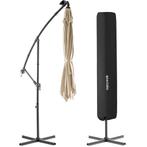 Parasol Sunna LED-zonneenergie met zwengel 2,5 x 2,5 m - bei, Tuin en Terras, Zonneschermen, Verzenden, Nieuw