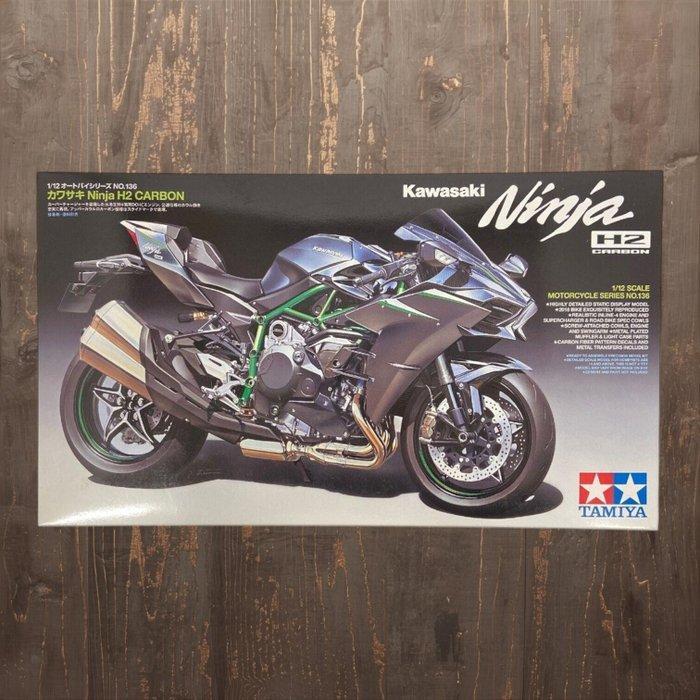 Tamiya - Speelgoedauto 1/12 SCALE Kawasaki Ninja H2 CARBON, Hobby en Vrije tijd, Modelauto's | 1:5 tot 1:12