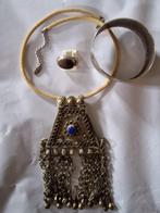 Zilver - 3-delige sieradenset - Marokko Jemen kuthmi, Antiek en Kunst, Kunst | Niet-Westerse kunst