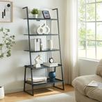 Staand rek Storfjord ladderplank 183,5x80x40 cm zwart [en.ca, Huis en Inrichting, Woonaccessoires | Wandplanken en Boekenplanken