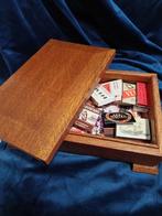 A Collection of Vintage Matchboxes in a Custom Wooden Punk