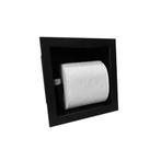Toiletrolhouder Sanilux Inbouw Mat Zwart 13.5x13x12 cm, Doe-het-zelf en Verbouw, Sanitair, Ophalen of Verzenden, Nieuw, Bad