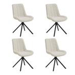 Set van 4 Eetkamerstoelen – Taupe/Zand – Vergaderstoelen –, Ophalen of Verzenden, Nieuw in verpakking