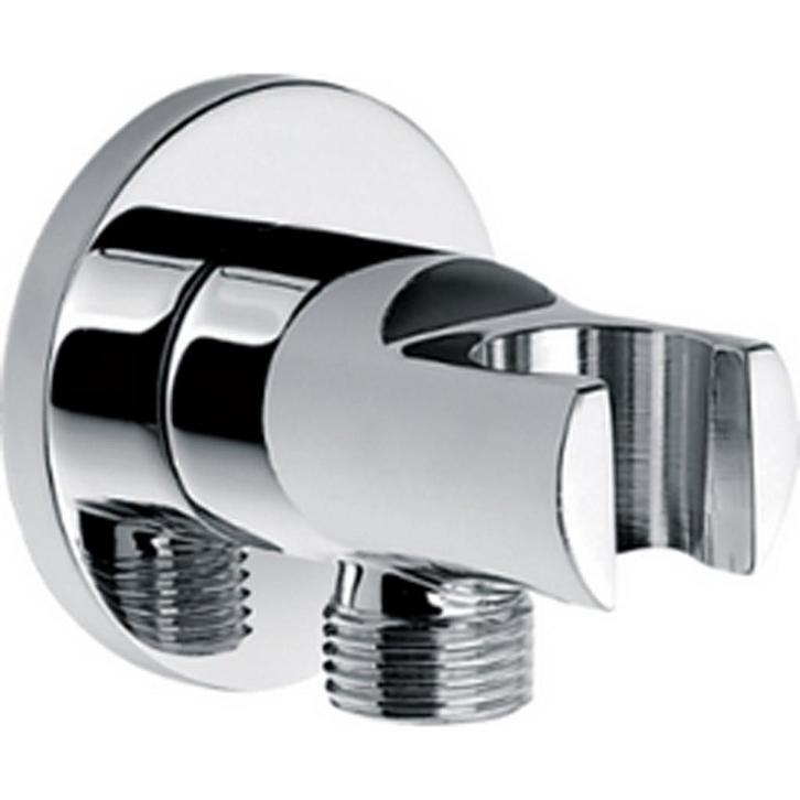 Wiesbaden Wandaansluitbocht met Handdouchehouder - Rond -, Doe-het-zelf en Verbouw, Sanitair, Nieuw, Ophalen of Verzenden