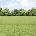 vidaXL hekposten 11 stuks U-kanaal grijs 60 cm staal, Tuin en Terras, Verzenden, Nieuw, IJzer