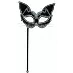 Venetiaans katten oogmasker op stokje - Oogmaskers, Verzenden, Nieuw