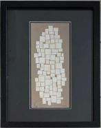 Siep Van Den Berg (1913-1998) - Collage in wit op bruine