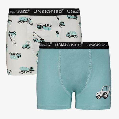 Unsigned 2-pack jongens boxershorts tractor maat 122/128, Kleding | Dames, Ondergoed en Lingerie, Verzenden