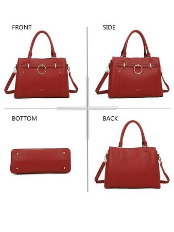 Schoudertas Isabella Rood, damestas beschikbaar voor biedingen