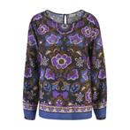 Milano Italy • blouse met paarse bloemen • 36, Kleding | Dames, Tops, Nieuw, Milano Italy, Maat 36 (S), Paars